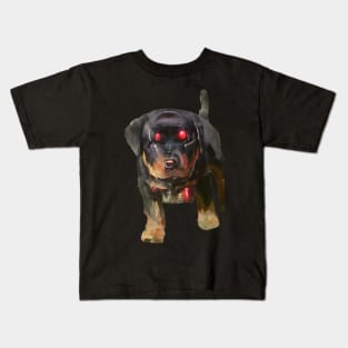 Rottweiler robot puppy Kids T-Shirt